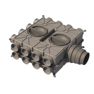 Szellőztető rendszer elosztó doboz 24 csatlakozási ponttal