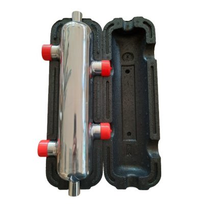 Hidraulikus váltó D76x360 mm 1" INOX, szigeteléssel 45 kW