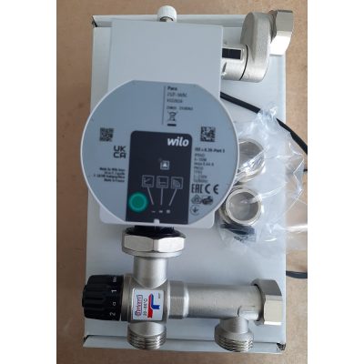 Padlófűtés modul BARBERI, elektronikusan szabályozott Wilo keringető szivattyúval