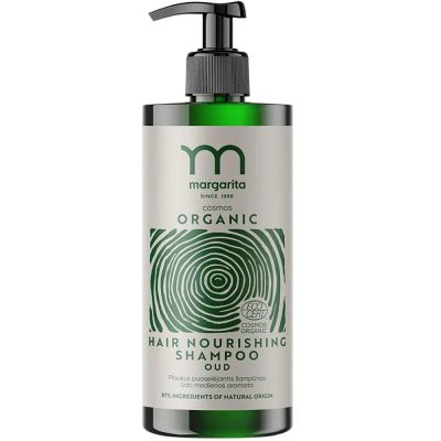 Margarita Cosmos Organic tápláló sampon oud illattal, 400 ml