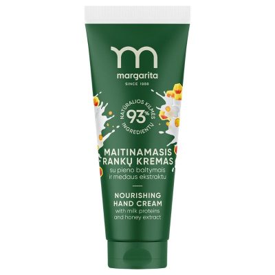 Margarita tápláló kézkrém tejfehérjével és mézkivonattal, 75 ml