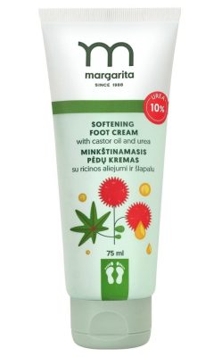 Margarita puhító lábkrém ricinusolajjal és karbamiddal, 75 ml