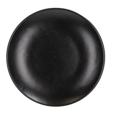 Tatami Nero lapostányér, 20 cm, matt fekete, kerámia