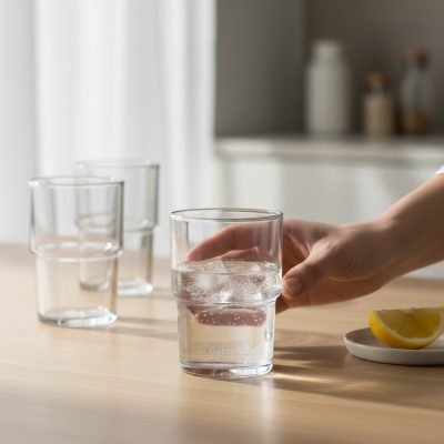 Hill vizespohár 200 ml sorolható temperált üveg, 6 db-os csomag