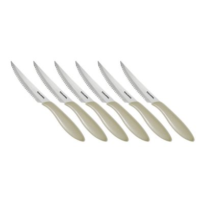 Steak kés, 12 cm, 6 db-os csomag, bézs, Presto