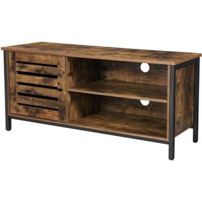 Tv szekrény 110 x 40 x 50 cm, barna-fekete