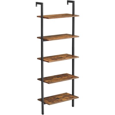 Létra polc, 5 szintes könyvespolc, 60 x 30 x 172 cm