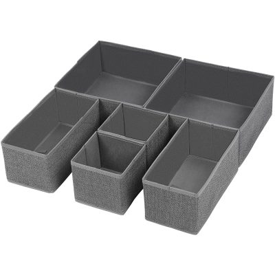 Fiókrendszerező, fiókelválasztók 6 db-os készlet, sötétszürke