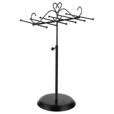 Ékszertartó, fém ékszerállvány, 20,5 x (28-45) x 14 cm