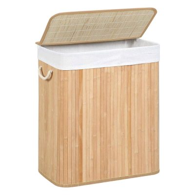 Szennyestartó kosár fedéllel, kivehető táskával, 100 literes