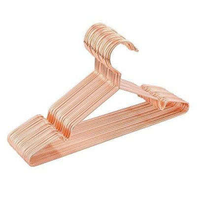 20 db gyermek / baba, rózsaarany fém ruhafogas, 35 cm