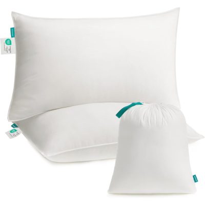 Párnák 2 db-os, 74 x 48 cm, tárolótáskával, felhőfehér