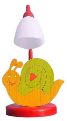 Csiga asztali lámpa - SZÉPSÉGHIBÁS !