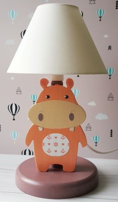 Víziló éjjeli lámpa Lazac