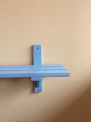 Világoskék színű polc 2 méretben 