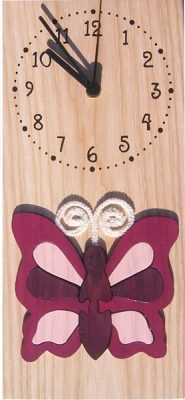 Pillangós óra, lila 