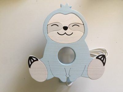 Lajhár fali lámpa, kék