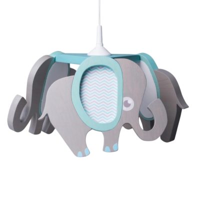 Elefánt csillár, türkiz füllel