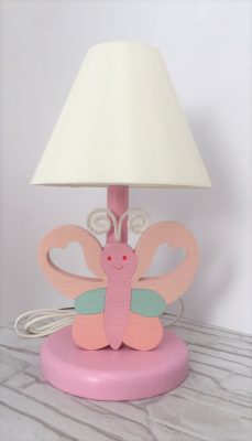 Pillangó éjjeli lámpa, türkisz