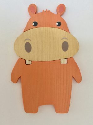 Viziló bútordísz , lazac