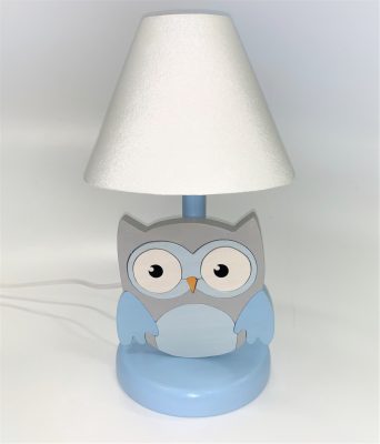 Bagoly éjjeli lámpa, világoskék