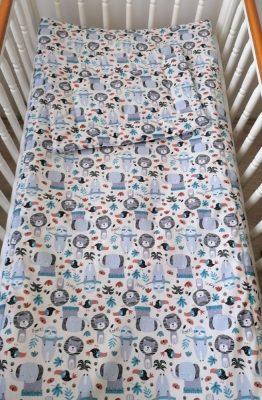 2 részes babaágynemű szett - Dzsungel csapat, szürke