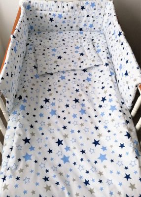 3 részes babaágynemű szett - Blue star