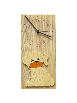 Kutyás óra fából