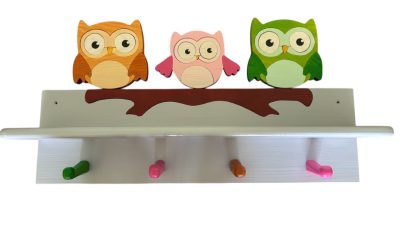 Polcos fogas fából, szürke hátlappal