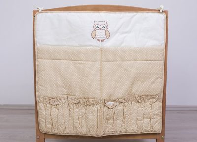 Zsebes tároló - Lulu bagoly, bézs pöttyös 