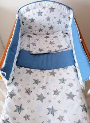 3 részes babaágynemű szett - GEO STAR, kék