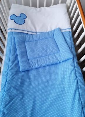 2 részes babaágynemű szett - Kék Peti