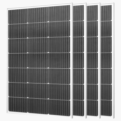 400W monokristályos napelem szett 4x100W MC4 csatlakozóval IP65 alumínium keretes napelem otthoni és off-grid rendszerekhez