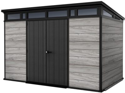 Keter PENT SIGNATURE 11×7 kerti fészer – DECOCOAT, 7,39 m², Storm Grey