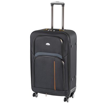 TraveLux light nagy bőrönd puha 76x50x29 cm fekete