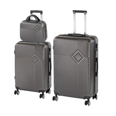 TraveLux Pro XX gurulós bőrönd szett szürke