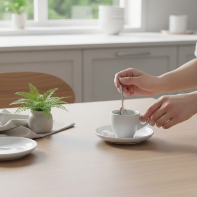 Rome csészealj, dupla fészkes, 6 db-os csomag, 13,7 cm-es fehér porcelán