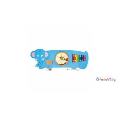 Falra szerelhető logikai játék, matatófal (elefánt)