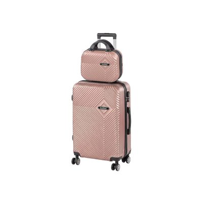 TraveLux Pro IV gurulós bőrönd szett rosegold