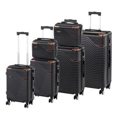 TraveLux Urban XXXXXII gurulós bőrönd szett fekete