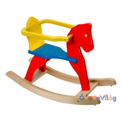 Fa hintaló (beülős, színes, összerakott)