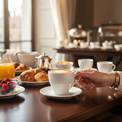 Rome cappuccino csésze, 160 ml-es, 6 db-os csomag, fehér porcelán