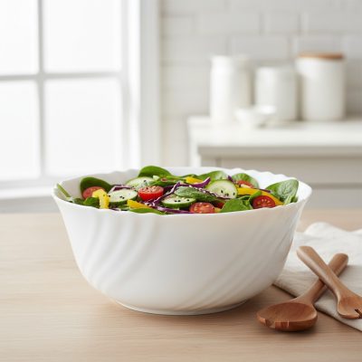 Ebro salátástál 23 cm 2 literes - Bormioli Rocco opál üveg