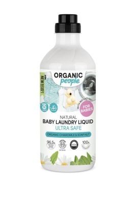 Organic People folyékony mosószer babaruhákhoz bio kamillával és mosódióval, 1 l