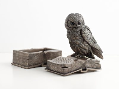 Bagoly szobor titkos szelencével