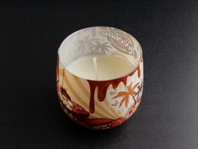 Chocolate díszdobozos illatozó gyertya üvegpohárban