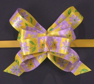 Masni mintás 19 mm 20 db/csomag lila virág