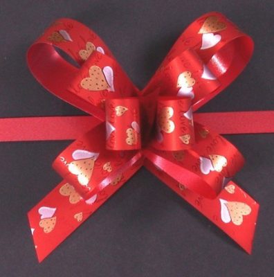 Masni mintás 19 mm 20 db/csomag piros kétszív