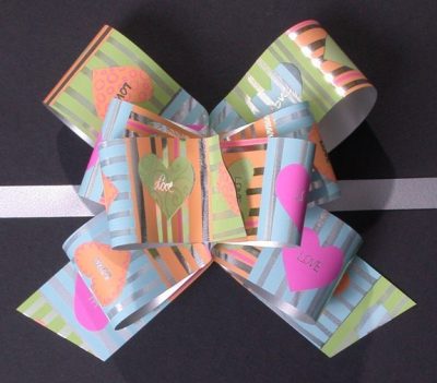 Masni mintás 31mm széles 20 db / csomag tarka szív