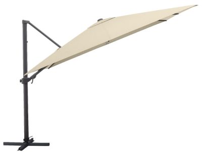 Kettler EASY TURN napernyő 300×300 cm – 360° forgatható, konzolos, UV 50+, bézs